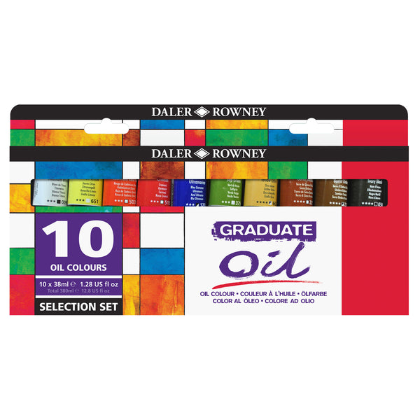 OIL COLOURS, Introductory Pack, Pack of, 10 x 38ml