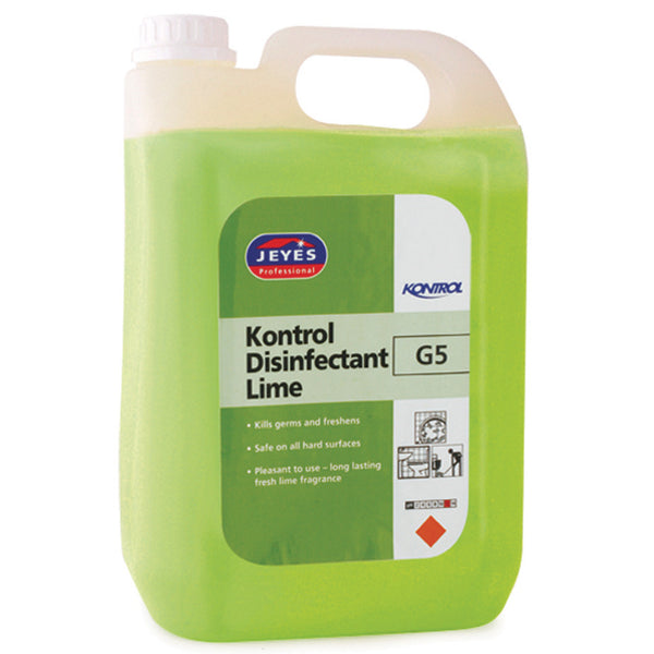 GENERAL CLEANERS, G5 Kontrol Disinfectant Lime, Case of 2 x 5 litres
