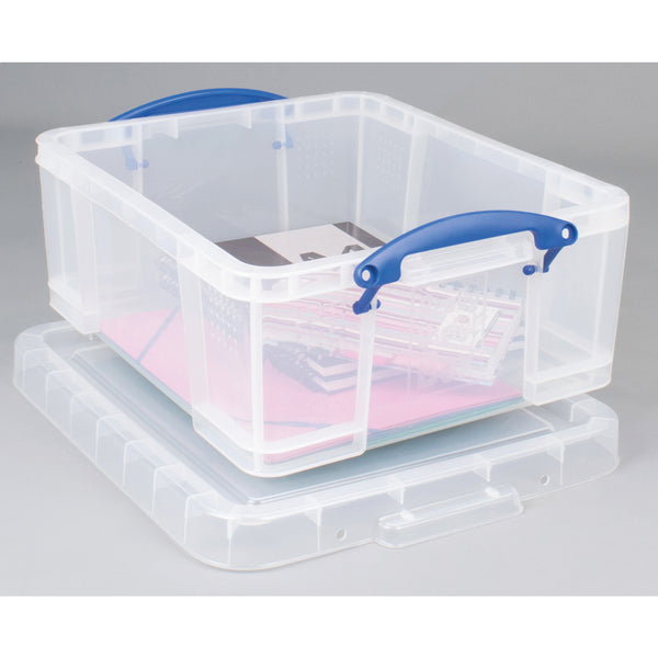 IRIS Storage Gasket Box Container Large 15-Gallons (60-Quart) Blue Tote  with Latching Lid at