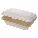 CLAMSHELL CONTAINER, HINGED LID, 600ml, Case of, 500