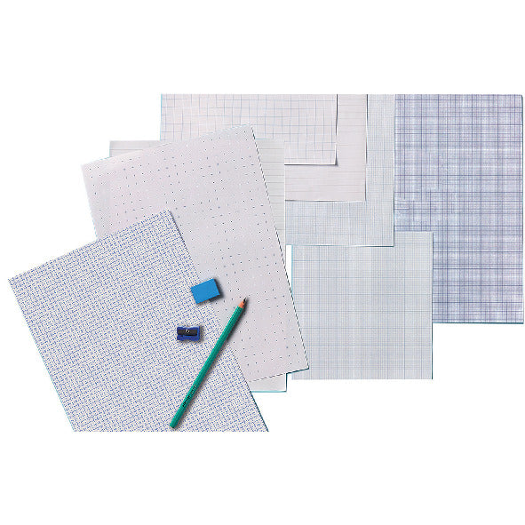 EXERCISE PAPERS, A4 (297 x 210mm), 75gsm White Paper - Bulk Purchase, 8mm Ruled/not punched, Ream of 500 sheets