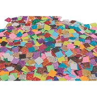 PAPER SHAPES, GLITTER PAPER SQUARES, Small 10mm, Pack of, 4000