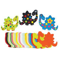 PRE-CUT PAPER SHAPES, Jumbo Dinosaurs, Pack of, 100