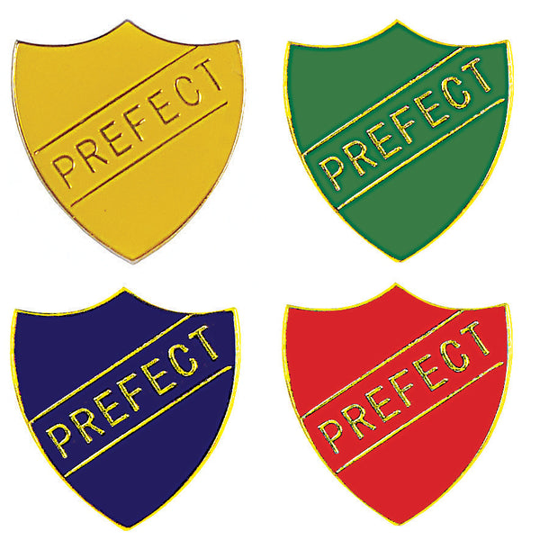 PREFECT BADGES, Green, Pack of, 10