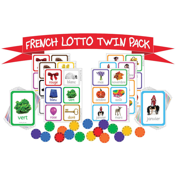 LOTTO TWIN PACKS - FRENCH, Pack of, 2 sets