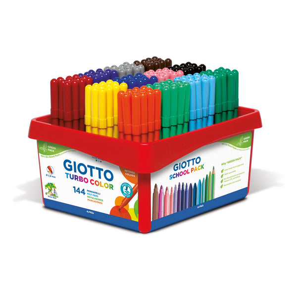 FINE FIBRE TIPPED PEN, GIOTTO Turbo Colour, Assorted, Class Pack of, 144