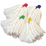 COLOUR CODED MOPS, Super Absorbent, Medium (125g, 440mm length strands), Yellow, Each