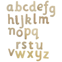 WOODEN LETTERS, Lower Case, Set of 60