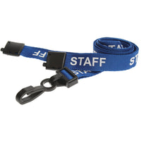 LANYARDS, Pre-Printed, Staff (Blue), Pack of 25