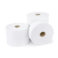 SMARTBUY, JUMBO TOILET ROLLS, 2 Ply, Case of 6 Rolls