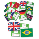 FLAGS OF THE WORLD, Facts Cards, Set of 30