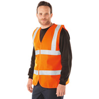 HIGH VISIBILITY WEAR, Visitor's Waistcoat, Medium, Each