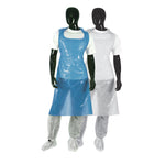 POLYTHENE APRONS, 18 microns, White, Roll of 200