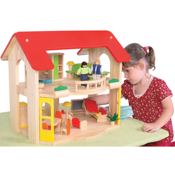 OPEN PLAN DOLLS' HOUSE, Age 3+, Set