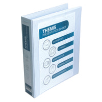 PRESENTATION RING BINDERS FOR PERSONALISATION, A4, 2 Ring, 40mm Capacity, White, Box of 6