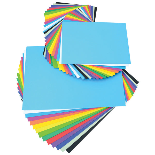 ASSORTED LIGHTWEIGHT VIVID CARD, A4 & A3, Pack of 375 sheets