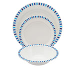 BLUE STRIPE DESIGN, Plates, 230mm diameter, Each
