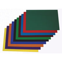 POSTER PAPER, SHEETS, Brights Assorted, 760 x 510mm , Pack of, 10 x 10 sheets