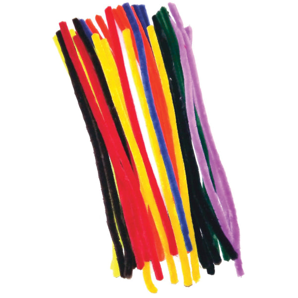 PIPE CLEANERS, 15MM WIDE CHENILLE, 500mm long, Pack of, 50