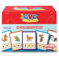 PHONICS (JUNIOR LEARNING), CVC BUILDERS ACTIVITY CARDS, Age 5-6, Set of, 48