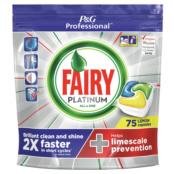 MACHINE DISHWASHING, Fairy Professional All in One, Lemon, Pack of 100