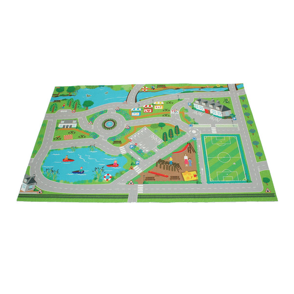 TOY VEHICLES AND ACCESSORIES, PLAYMAT - ROAD/TOWN SCENE, Age 3+, Set