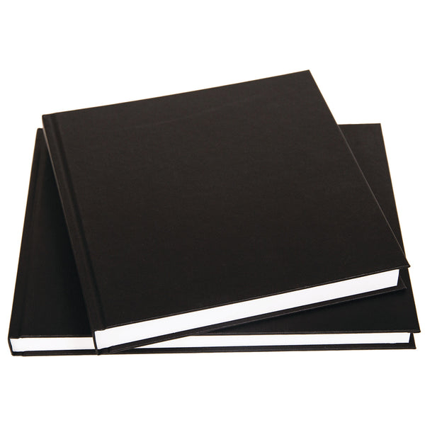 SKETCH BOOKS FOR WET & DRY MEDIA, 140 Pages, Landscape, Black Cloth Cover, 140gsm, 190 x 250mm, Each