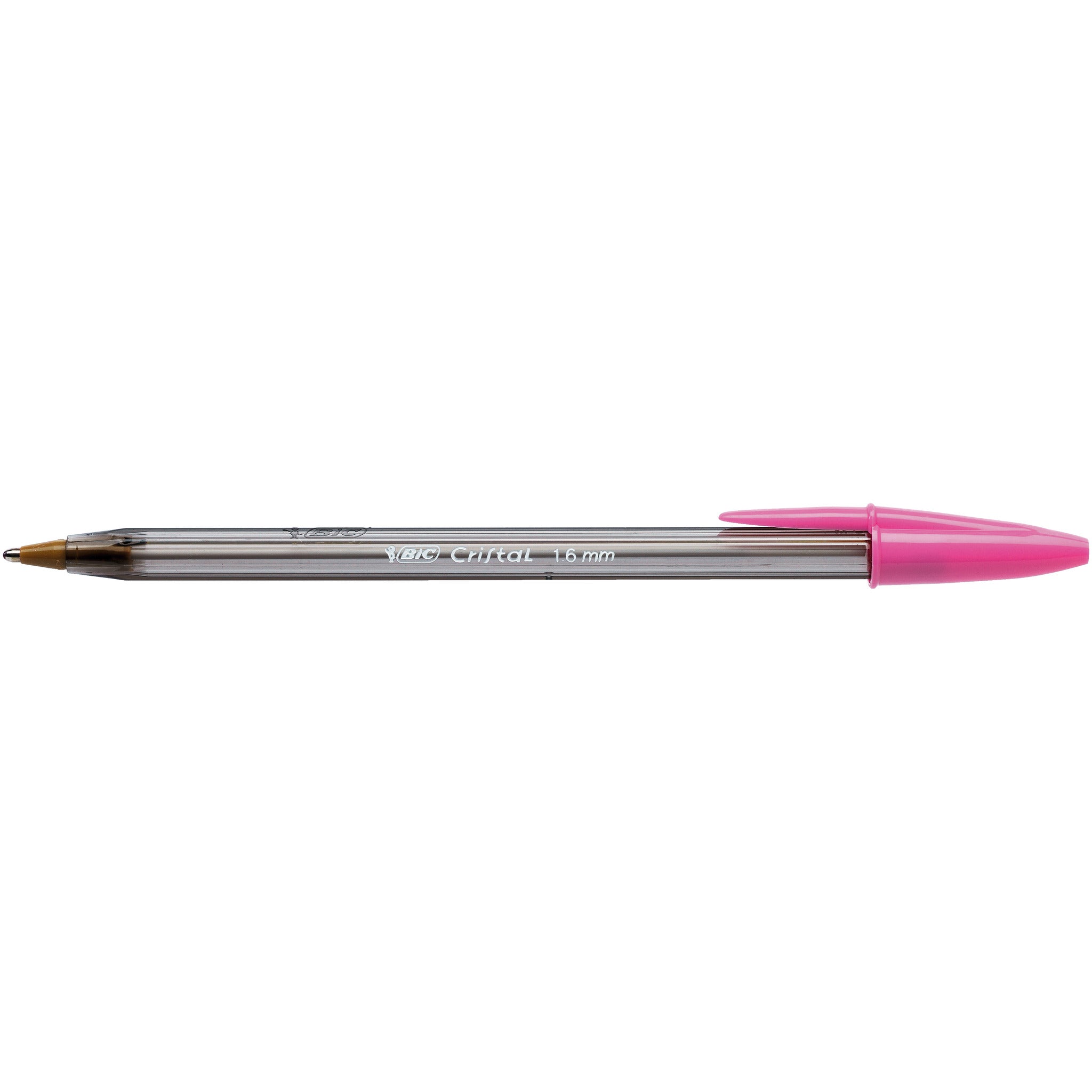 BIC® Cristal Fun Large Ballpoint Pens Pink - Pack of 20