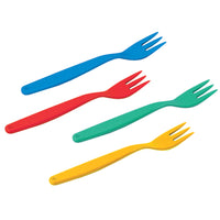 POLYCARBONATE WARE, STANDARD, Small Forks, Yellow, Pack of 10
