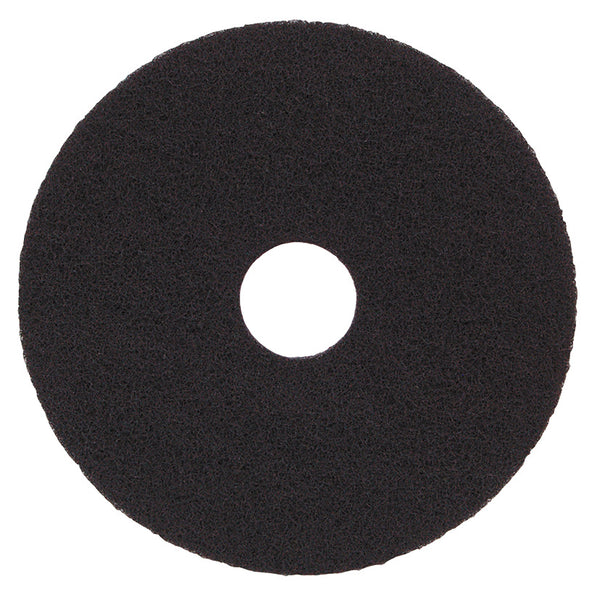 FLOOR PADS, For Standard and High Speed Machines, Stripping, Black, 400mm (16), Pack of 5