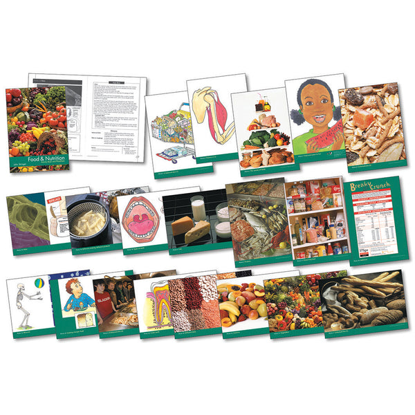 GAMES, FOOD AND NUTRITION PHOTOPACK AND ACTIVITY BOOK, Set