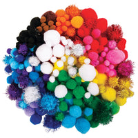 POM POMS, Assorted Styles, Pack of, 350 approx.