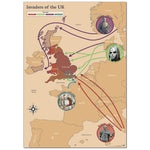 HISTORY DISPLAY PACK, INVADERS OF THE UK MAP, Each