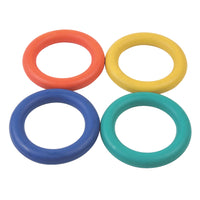 RUBBER QUOITS THROWING RINGS, Pack of, 4