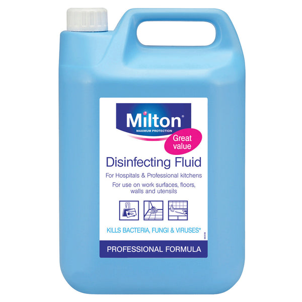 FOR HEAVY DUTY CLEANING, MILTON DISINFECTING LIQUID, Case of 2 x 5 litres