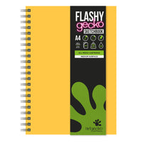 FLASHY GECKO SKETCHBOOKS, Artgecko Flashy Sketchbooks, A4 Yellow, 40 Sheets, Each