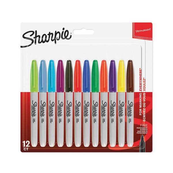 SHARPIE Fine, Assorted, Pack of 12