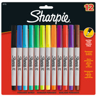 SHARPIE Ultra-fine, Assorted, Pack of 12