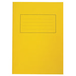 EXERCISE BOOKS, PREMIUM RANGE, A4 (297 x 210mm), 80 pages, Yellow, 12mm Ruled, Pack of 50