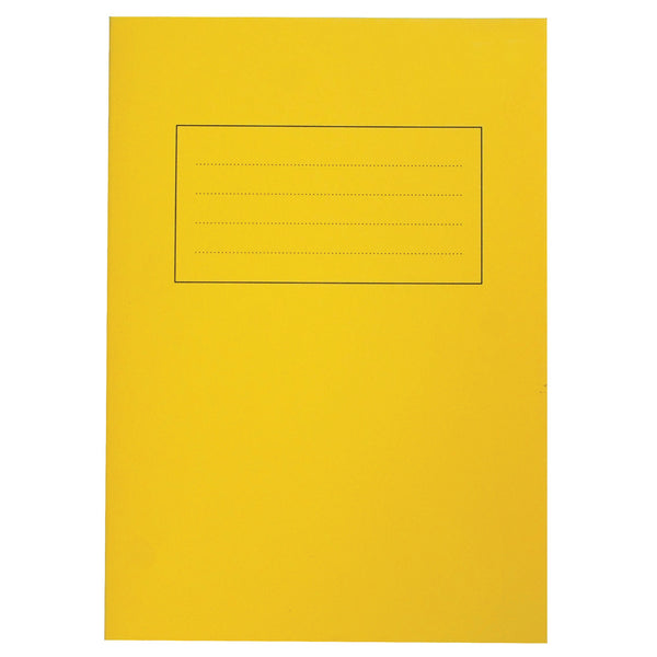 EXERCISE BOOKS, PREMIUM RANGE, A4 (297 x 210mm), 80 pages, Yellow, 10mm Squares, Pack of 50
