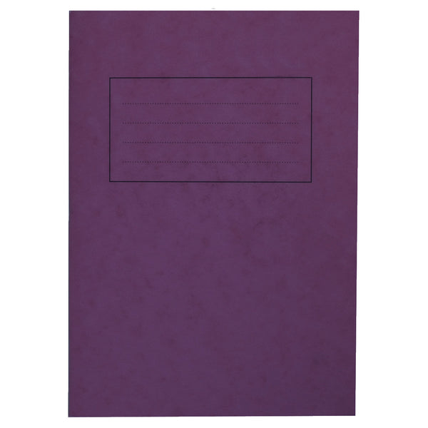 EXERCISE BOOKS, PREMIUM RANGE, A4 (297 x 210mm), 80 pages, Purple, 10mm Squares, Pack of 50