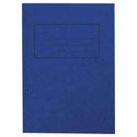 EXERCISE BOOKS, PREMIUM RANGE, A4 (297 x 210mm), 80 pages, Blue, 8mm ruled with margin, Pack of 50