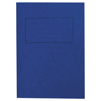 EXERCISE BOOKS, PREMIUM RANGE, A4 (297 x 210mm), 80 pages, Blue, 7mm squares, Pack of 50