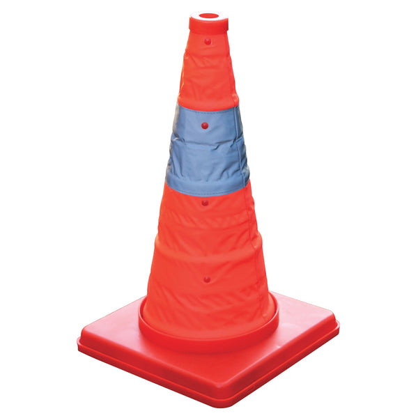TRAFFIC CONES, Collapsible, Height 420mm, Each
