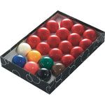 SNOOKER BALLS, 2in, Pack of 17