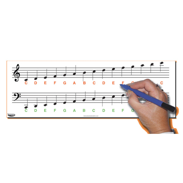 MUSIC NOTE CHART, Pack of, 10