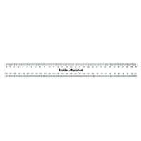 SHATTER RESISTANT PLASTIC RULERS, 30cm Clear, Pack of 100