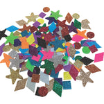 DISPLAY SHAPES, GLITTER PAPER ASSORTED SHAPES, 10-30mm, Pack of, 3000