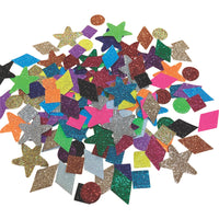 DISPLAY SHAPES, GLITTER PAPER ASSORTED SHAPES, 10-30mm, Pack of, 3000