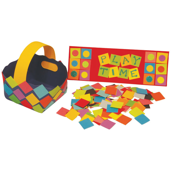DISPLAY SHAPES, Brights, Jumbo Paper Squares, Pack of, 5000